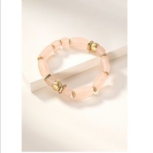 Stella & Dot Brix bracelet. Blush OS